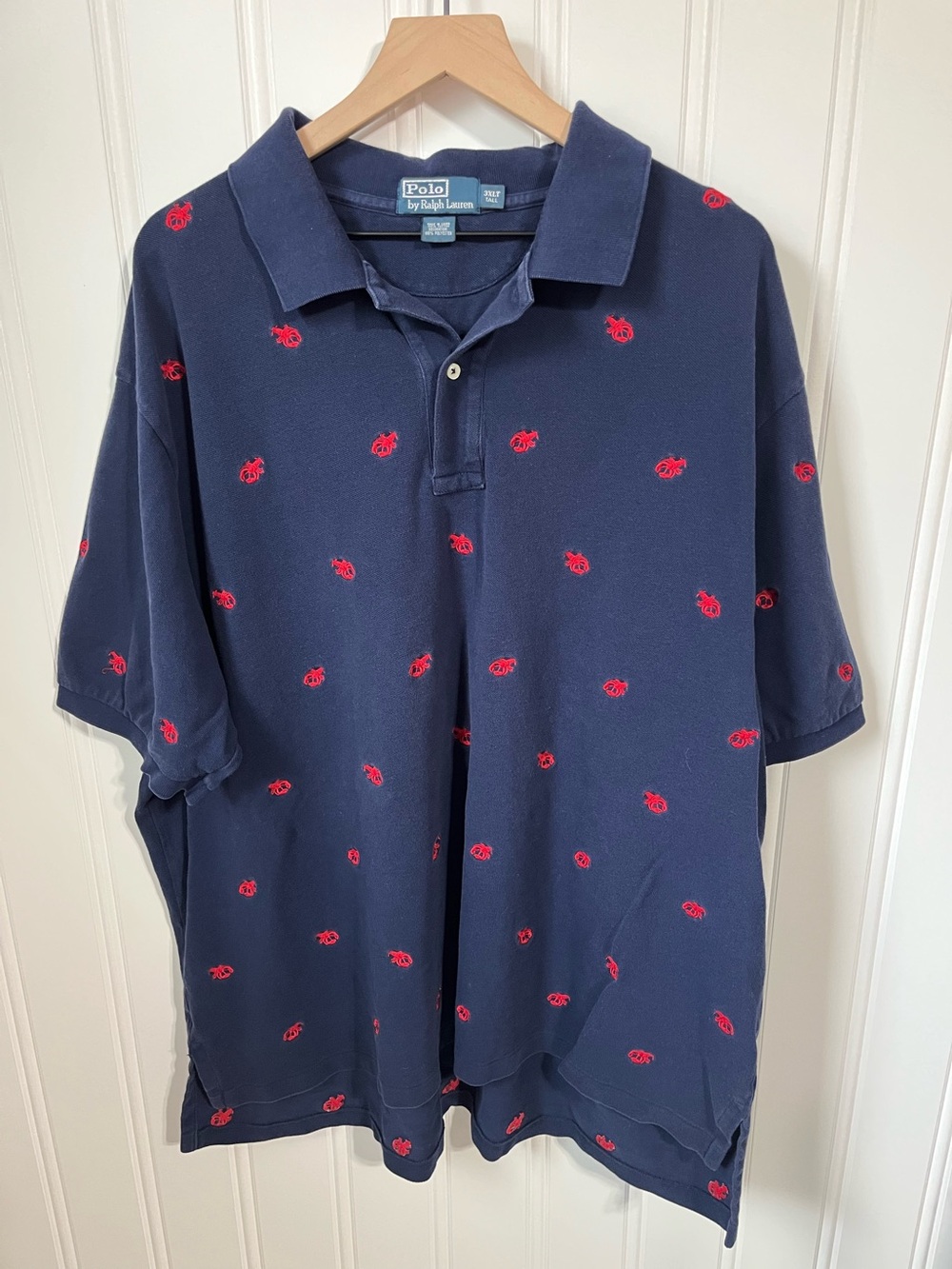 Polo by Ralph Lauren Vintage 90’s Polo Red Lobster Embroidery Men’s 3XLT Tall